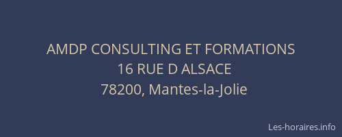 AMDP CONSULTING ET FORMATIONS