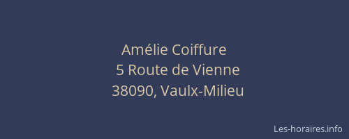 Am&eacute;lie Coiffure