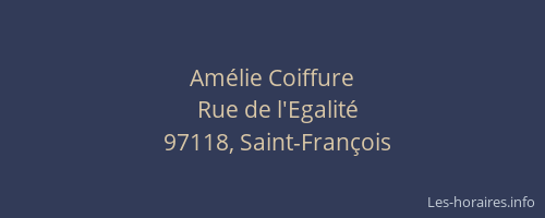 Am&eacute;lie Coiffure