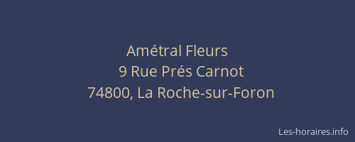 Am&eacute;tral Fleurs