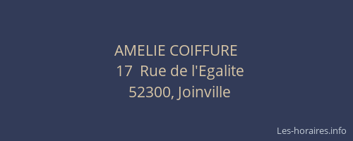 AMELIE COIFFURE