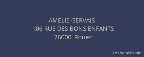 AMELIE GERVAIS