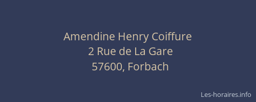 Amendine Henry Coiffure
