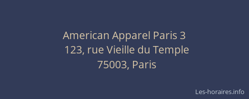 American Apparel Paris 3