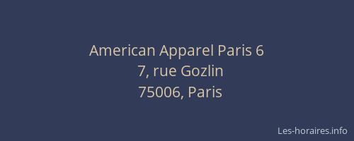 American Apparel Paris 6