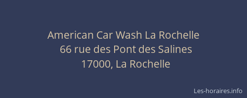 American Car Wash La Rochelle