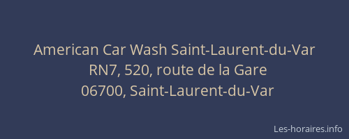 American Car Wash Saint-Laurent-du-Var