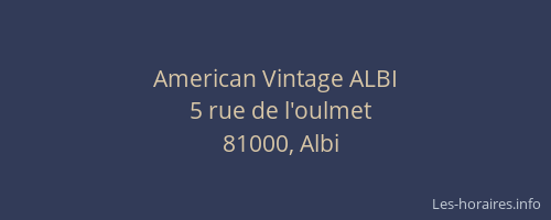 American Vintage ALBI