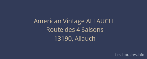 American Vintage ALLAUCH