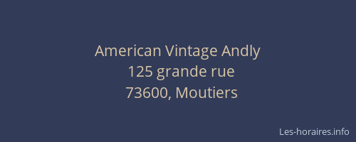 American Vintage Andly