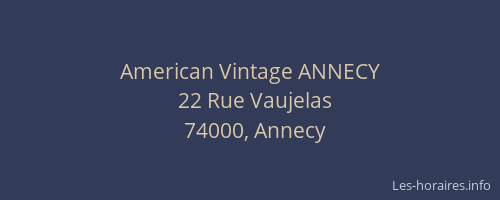 American Vintage ANNECY