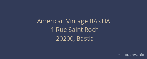 American Vintage BASTIA