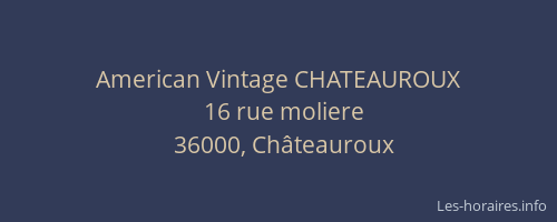 American Vintage CHATEAUROUX