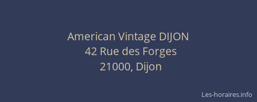 American Vintage DIJON
