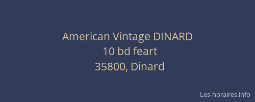 American Vintage DINARD