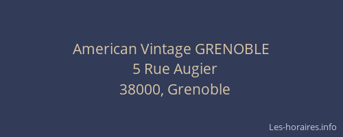 American Vintage GRENOBLE