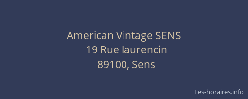 American Vintage SENS