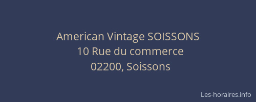 American Vintage SOISSONS