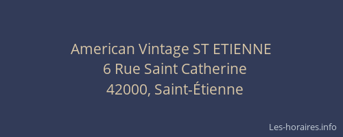 American Vintage ST ETIENNE