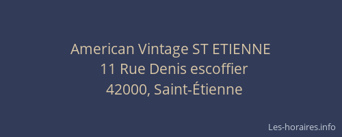 American Vintage ST ETIENNE