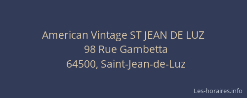 American Vintage ST JEAN DE LUZ