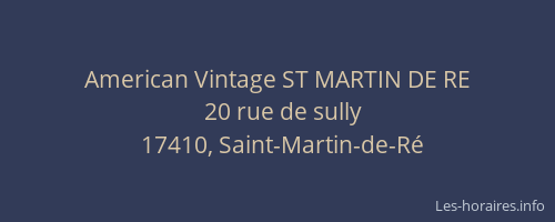 American Vintage ST MARTIN DE RE