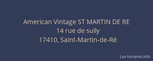 American Vintage ST MARTIN DE RE