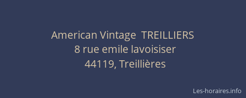 American Vintage  TREILLIERS