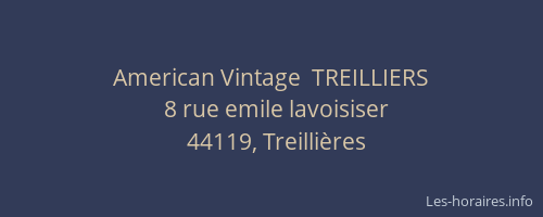 American Vintage  TREILLIERS