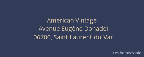 American Vintage