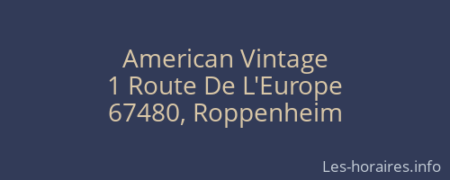 American Vintage