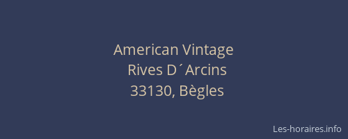 American Vintage