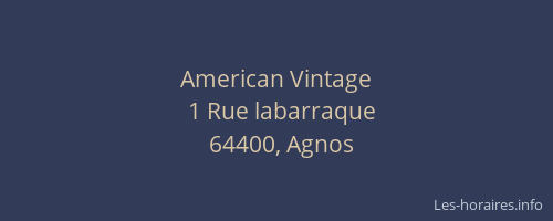 American Vintage