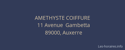 AMETHYSTE COIFFURE