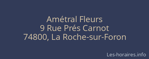 Amétral Fleurs
