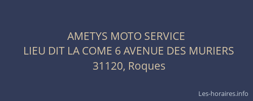 AMETYS MOTO SERVICE