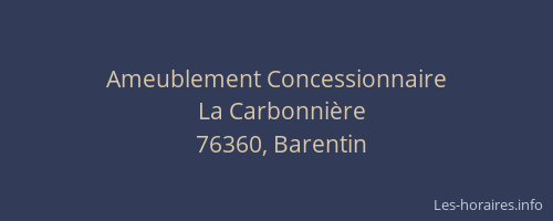 Ameublement Concessionnaire