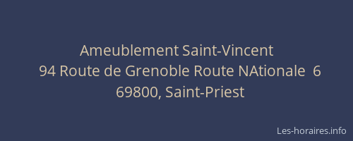 Ameublement Saint-Vincent