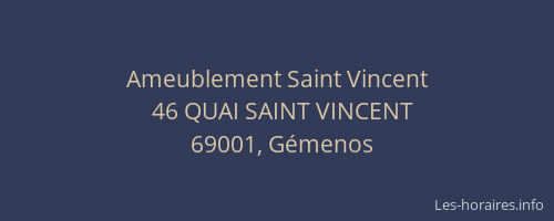 Ameublement Saint Vincent