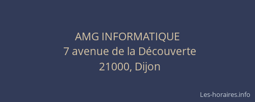 AMG INFORMATIQUE