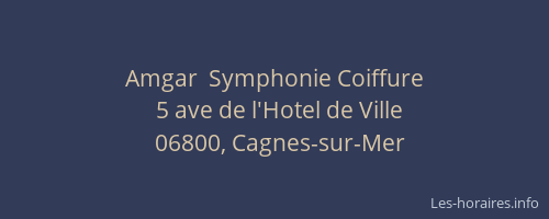 Amgar  Symphonie Coiffure