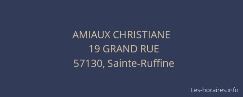 AMIAUX CHRISTIANE