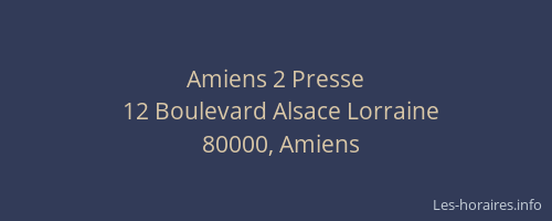 Amiens 2 Presse