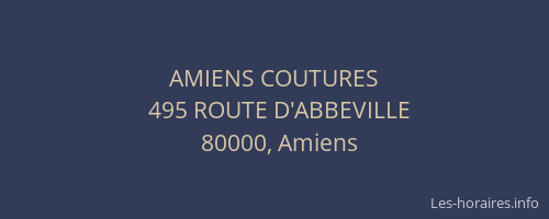 AMIENS COUTURES