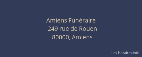 Amiens Funéraire