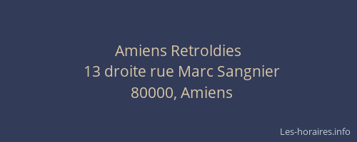 Amiens Retroldies