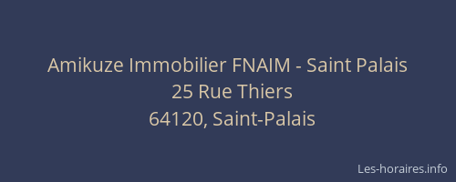 Amikuze Immobilier FNAIM - Saint Palais