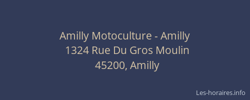Amilly Motoculture - Amilly