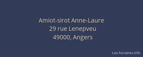 Amiot-sirot Anne-Laure