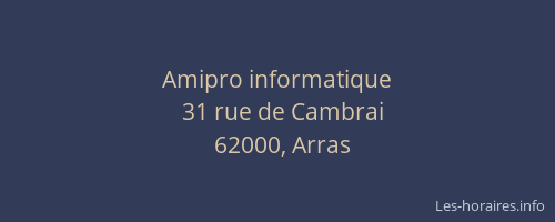 Amipro informatique